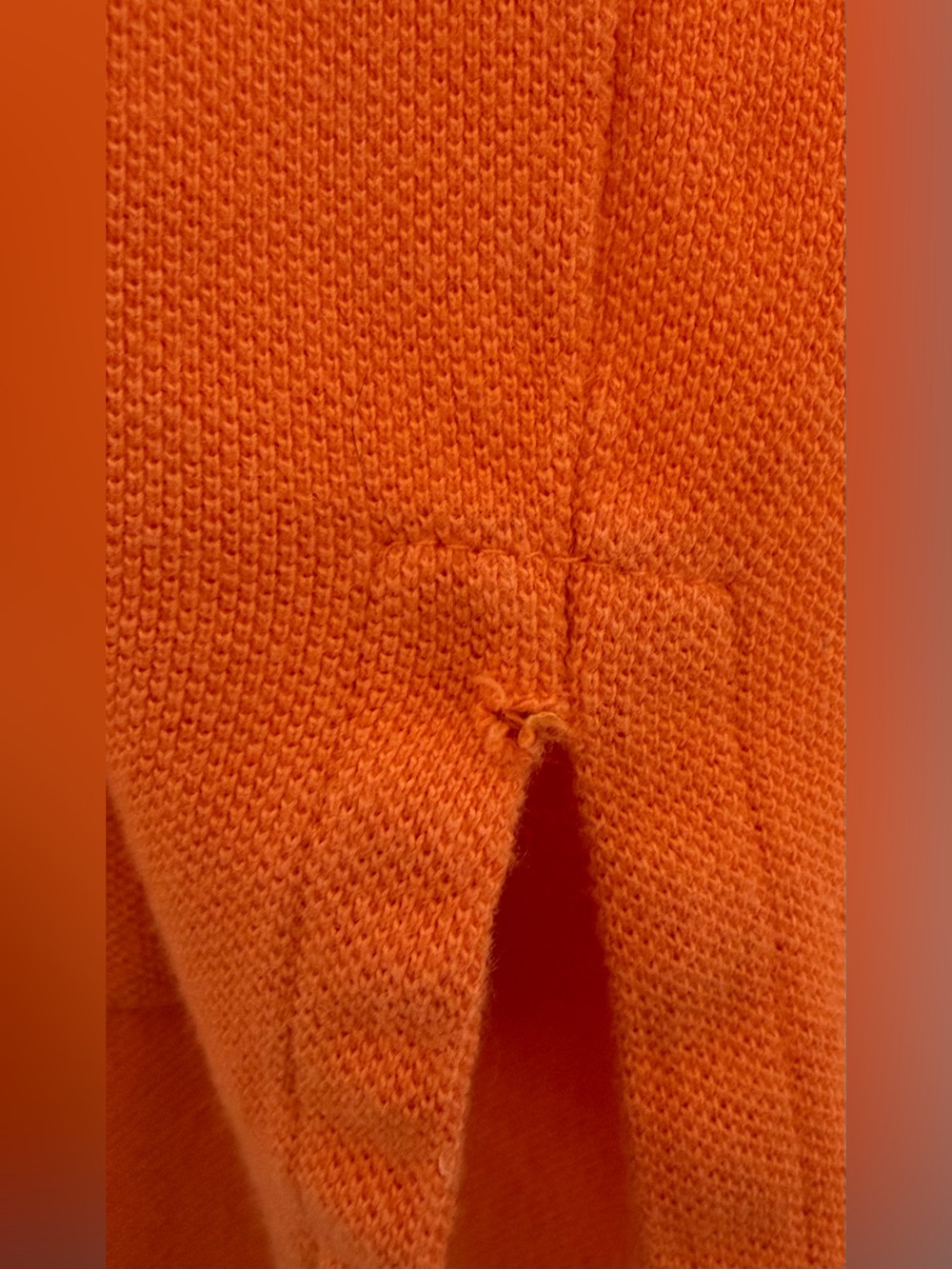Polo Ralph Lauren Men’s Small Orange Cotton Polo Shirt Classic Pony - Picture 14 of 14
